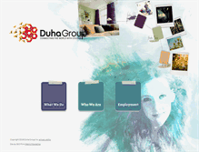 Tablet Screenshot of duhagroup.com